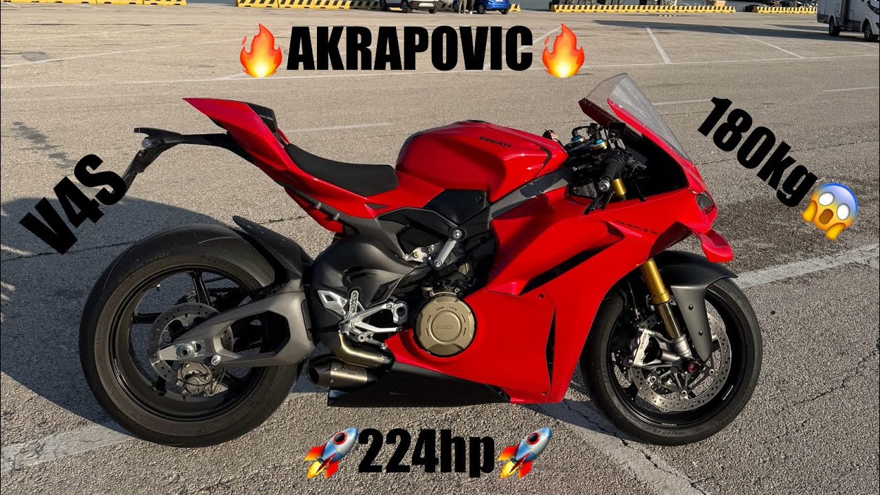 5.000$ AKRAPOVIC Exhaust DUCATI PANIGALE V4S 2025 test 🔥🤯🚀 pure sound