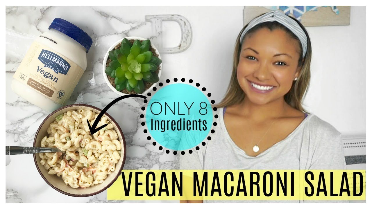VEGAN MACARONI SALAD | VEGAN RECIPE | RECIPE FOR BEGINNERS