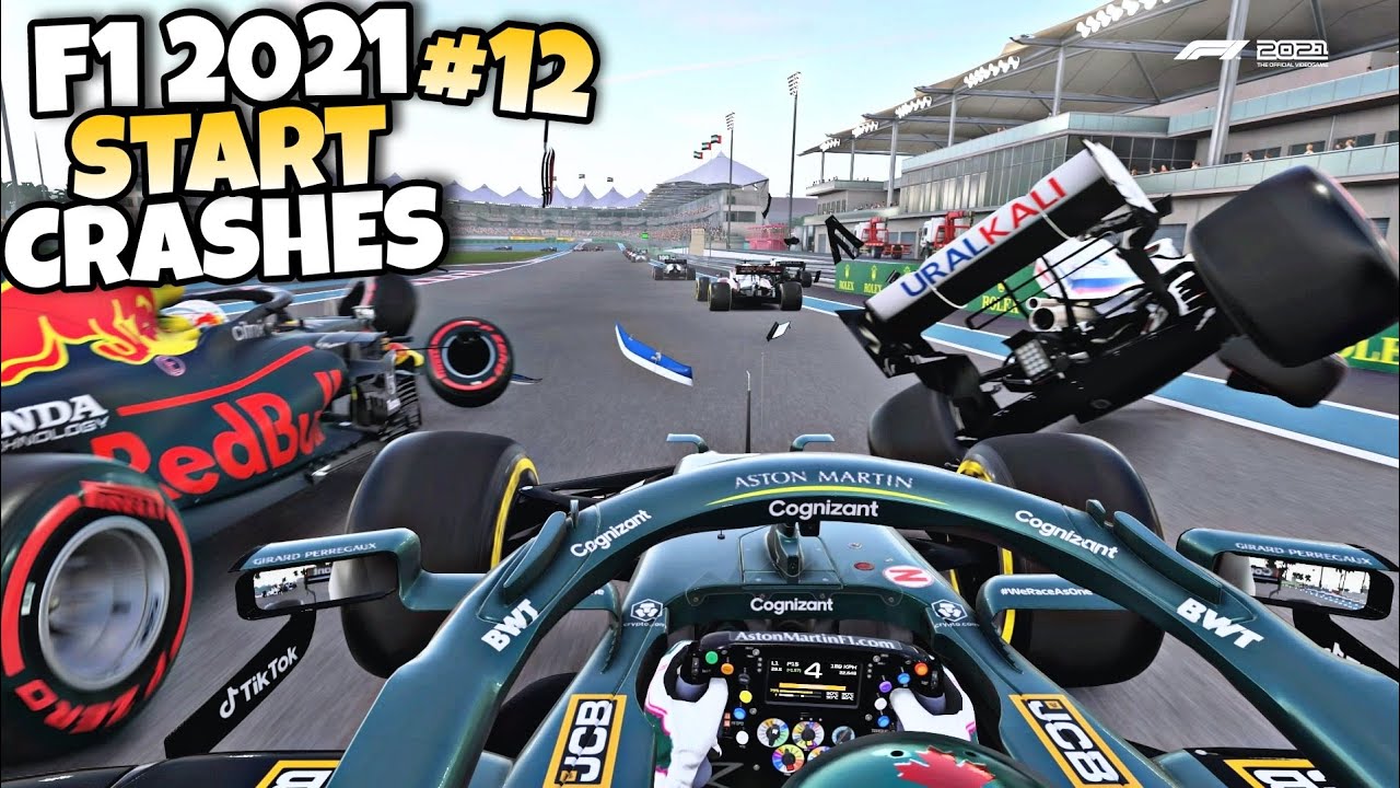 F1 2021 START CRASHES #12