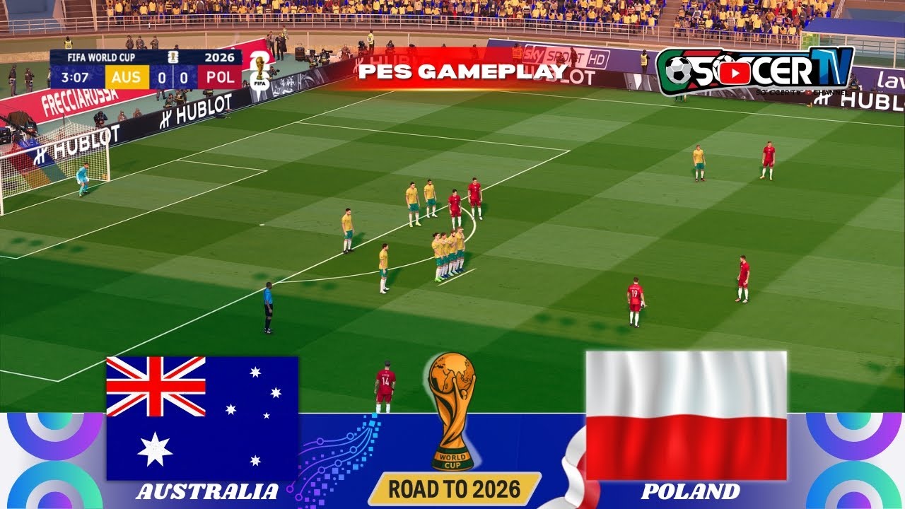 Australia vs Poland &ndash; FIFA World Cup 2026 | Full Match Simulation | PES 2021 (PC) Gameplay.