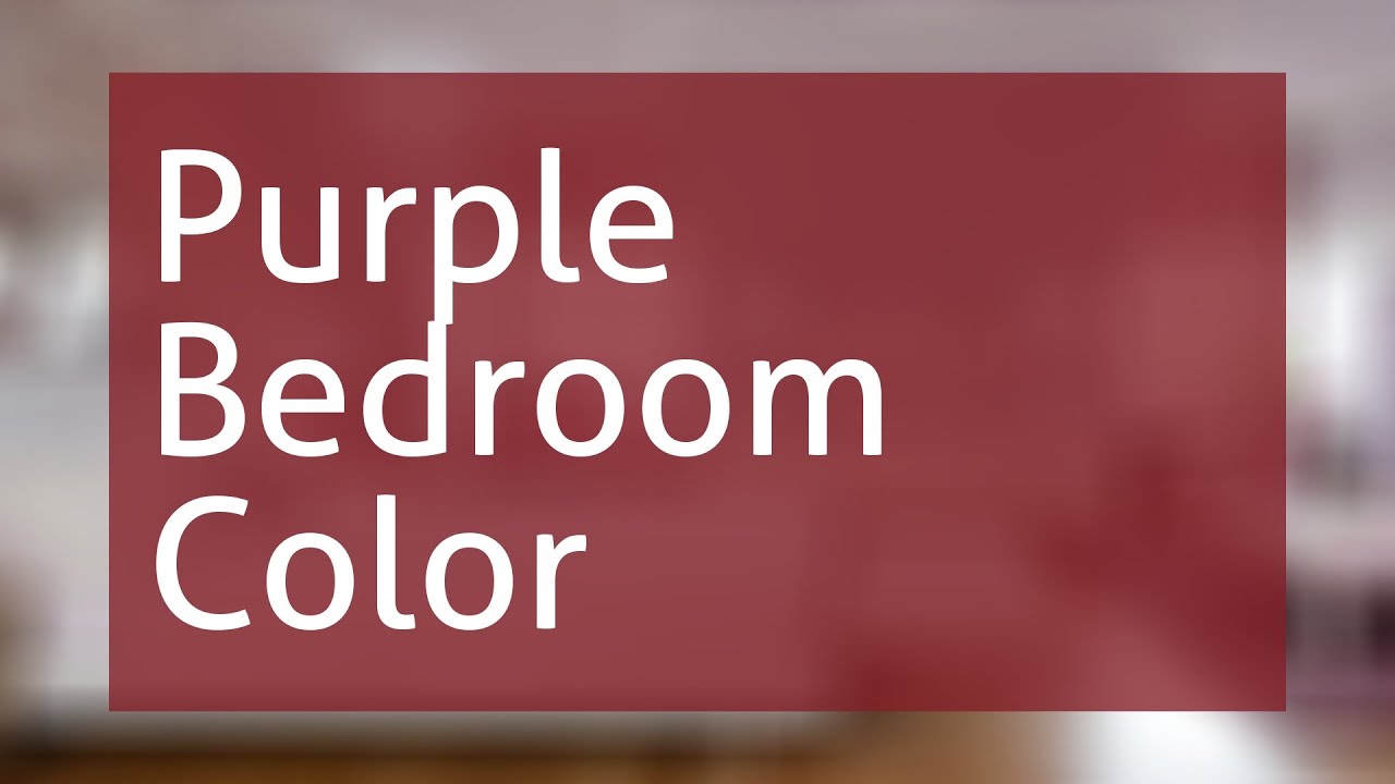 Purple Bedroom Color Schemes