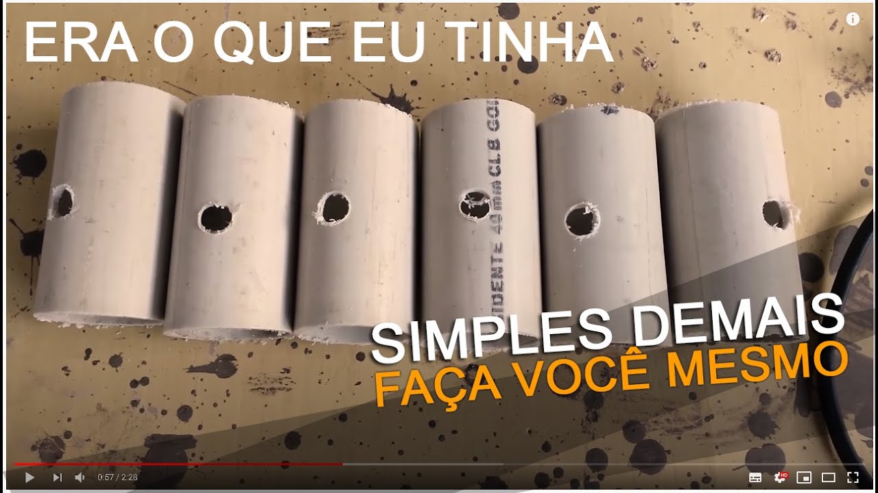 passo a passo abra&ccedil;adeira para ferramentas como guardar ferramenta na caixa com suporte de cano 40mm