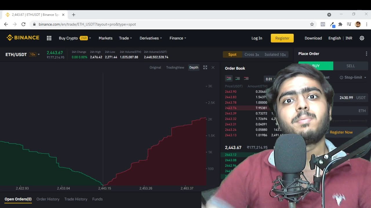 (हिन्दी) What is Order Book and Depth Chart Analysis on Binance? | Crypto Technical Analysis