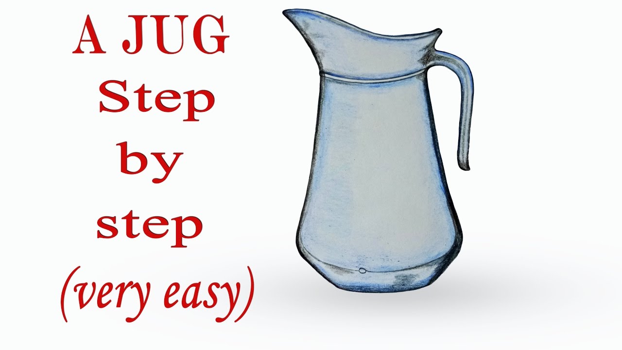 How to draw a jug step by step (very easy) || Art video