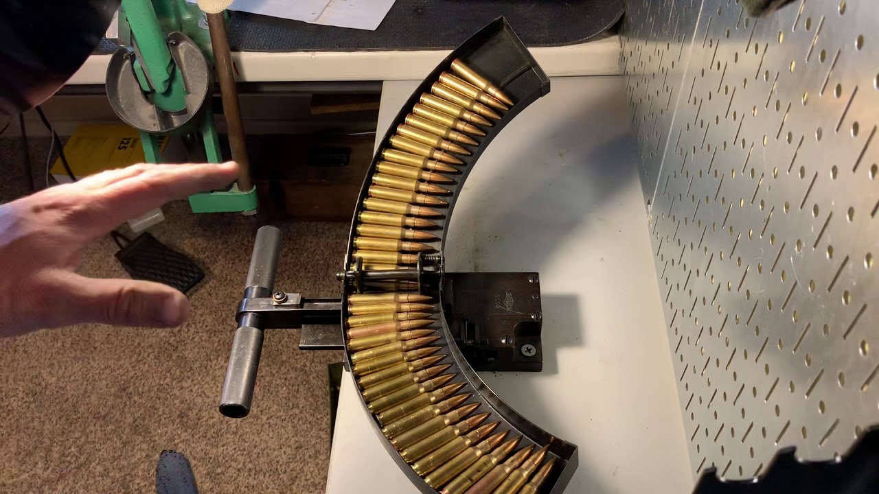 Loading 308 in a Finnish Maxim belt loader