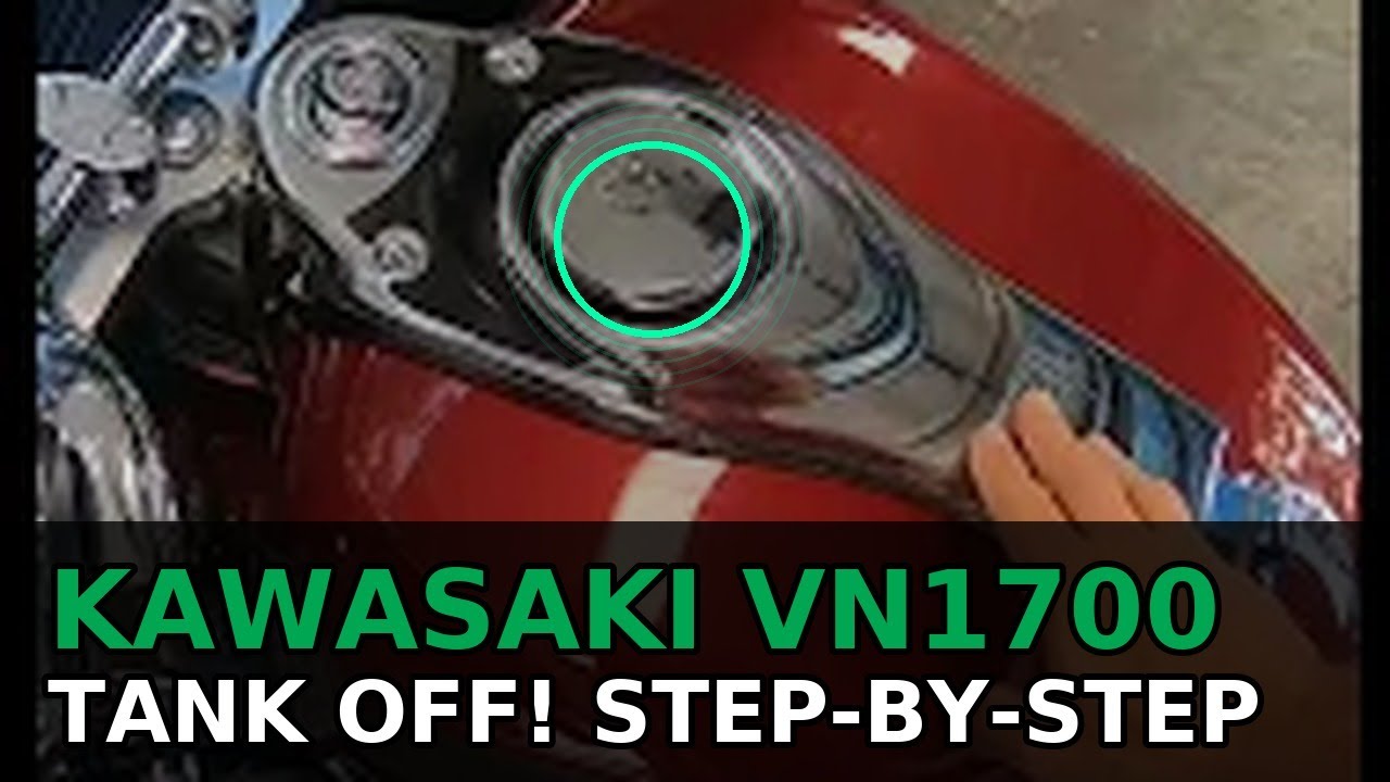 Установка и снятие топливного бака для радиатора и топливного насоса Kawasaki Voyager VN1700