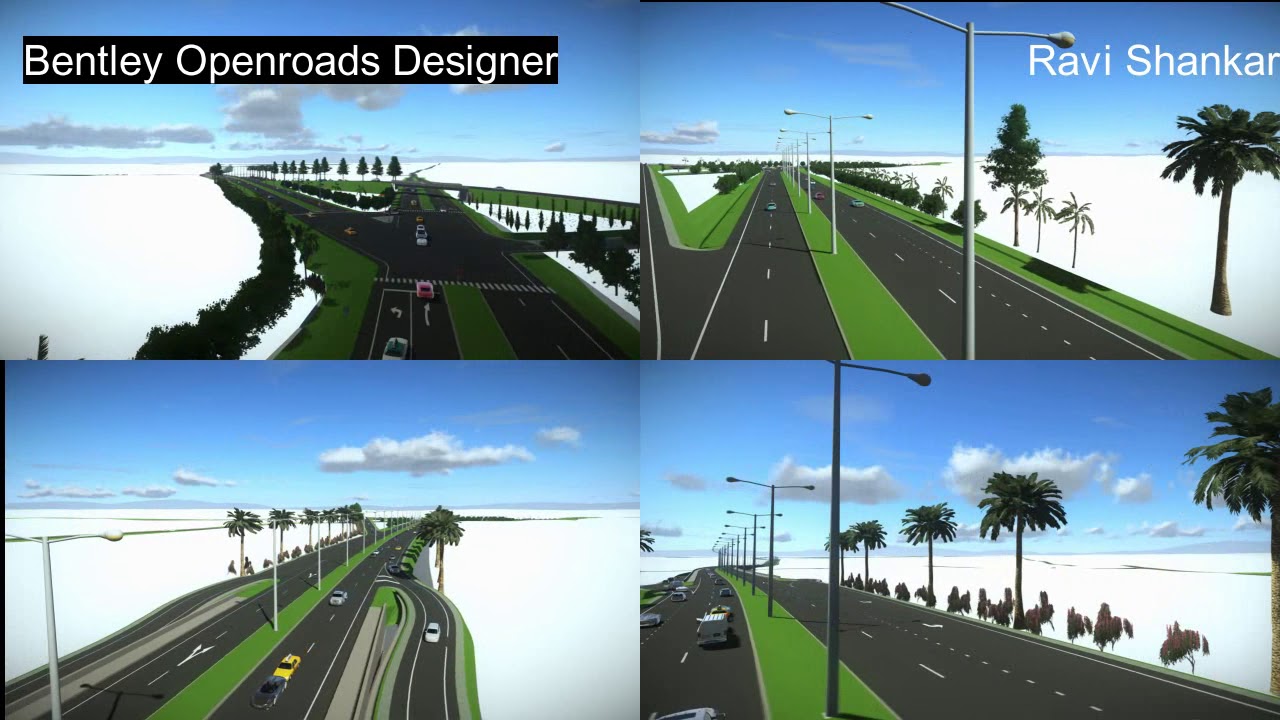 4-Lane Highway With Bentley Openroads Designer