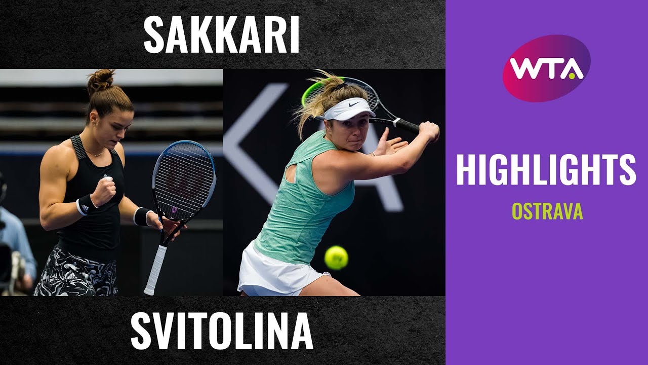Maria Sakkari vs. Elina Svitolina | 2020 Ostrava Second Round | WTA Highlights