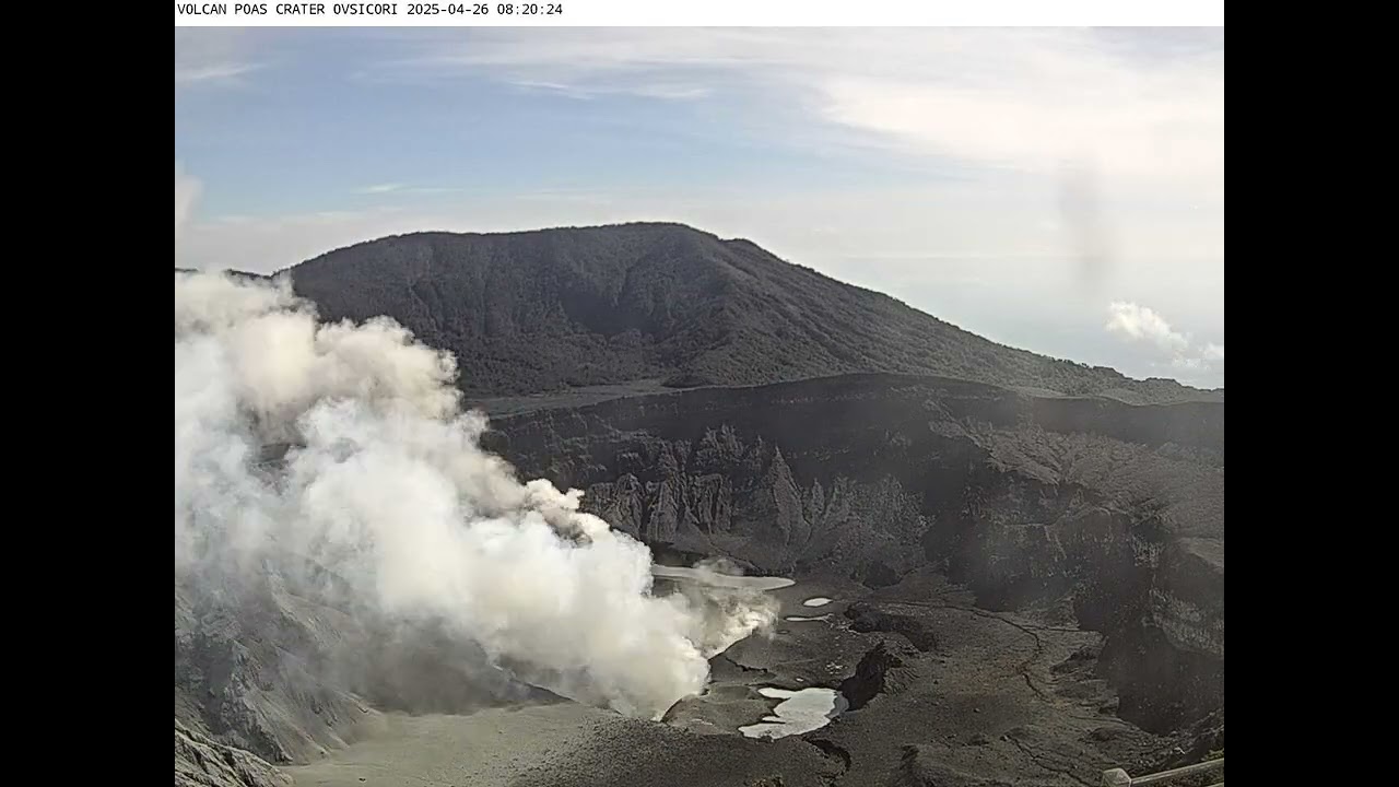 Poas Volcano Eruption 4.26.25