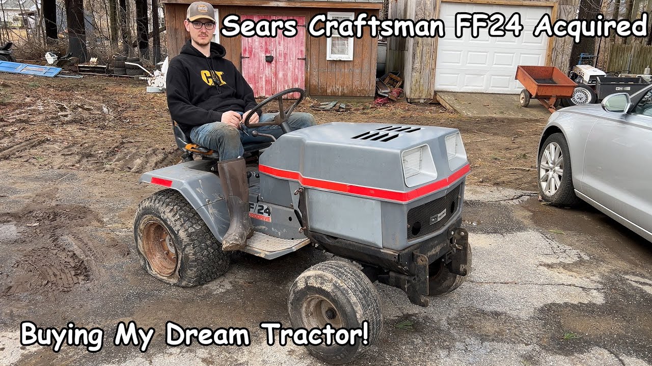 Покупка Sears Craftsman FF24 Pt.1 (мой самый большой трактор на сегодняшний день!)