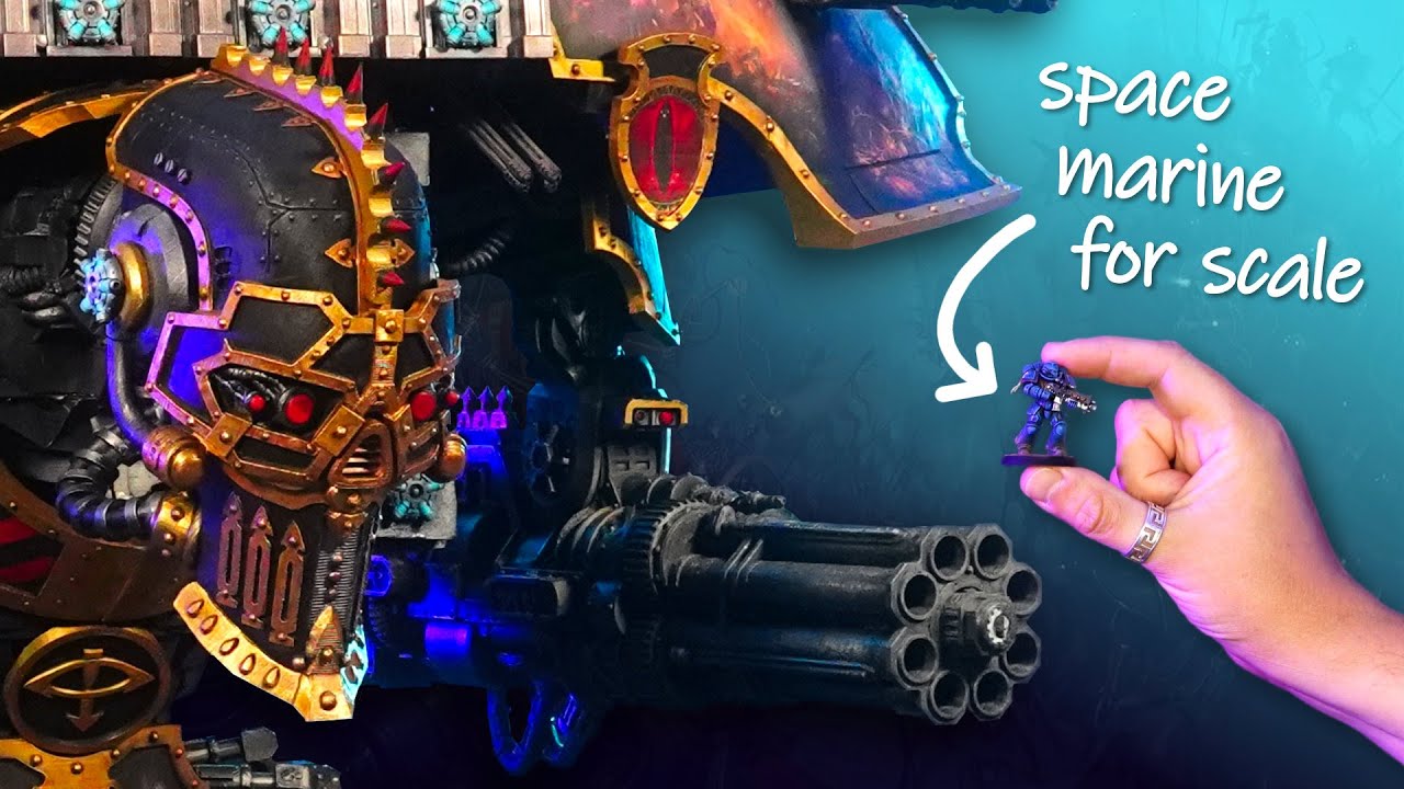 Painting the world's BIGGEST Warhammer model with a secret FRENCH technique