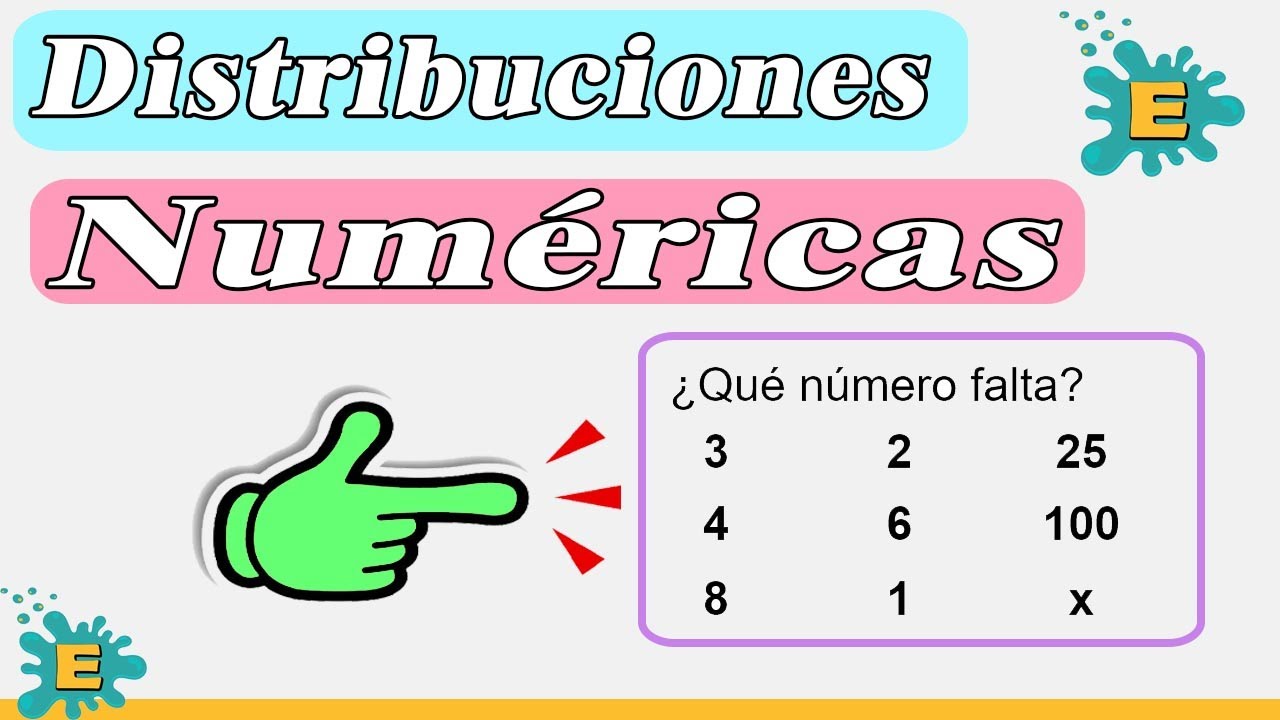 DISTRIBUCIONES NUMÉRICAS✅ fáciles