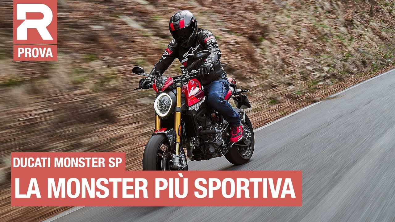Ducati Monster SP - Prova - In sella alla naked agile come una media ma con motore da maxi [ENG SUB]