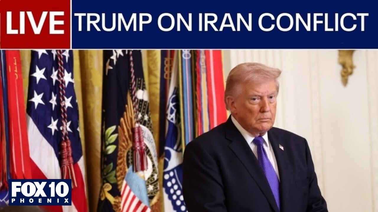 🔴LIVE: Trump provides updates on conflict in Iran | FOX 10 Phoenix