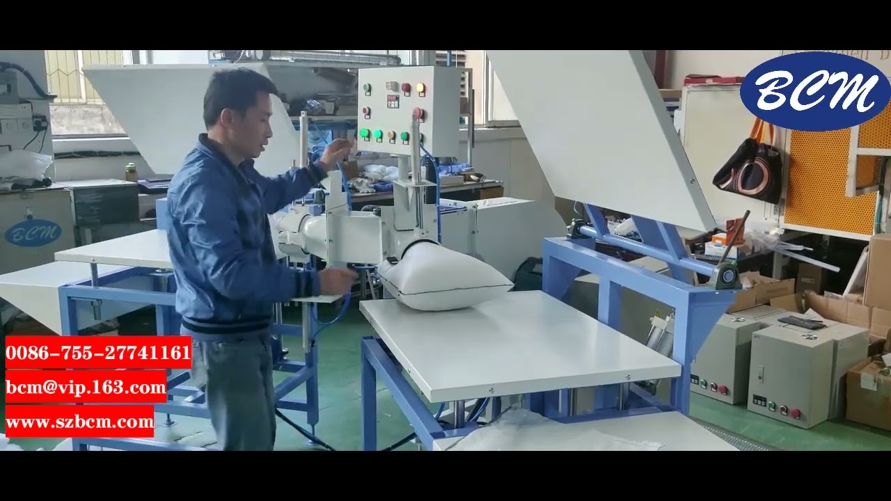 PILLOW FILLING LINE WITH 2 HEADS FILLING