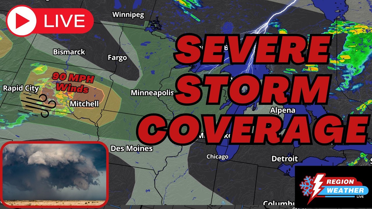 LIVE! Severe Tracker Across Dakotas and Minensota