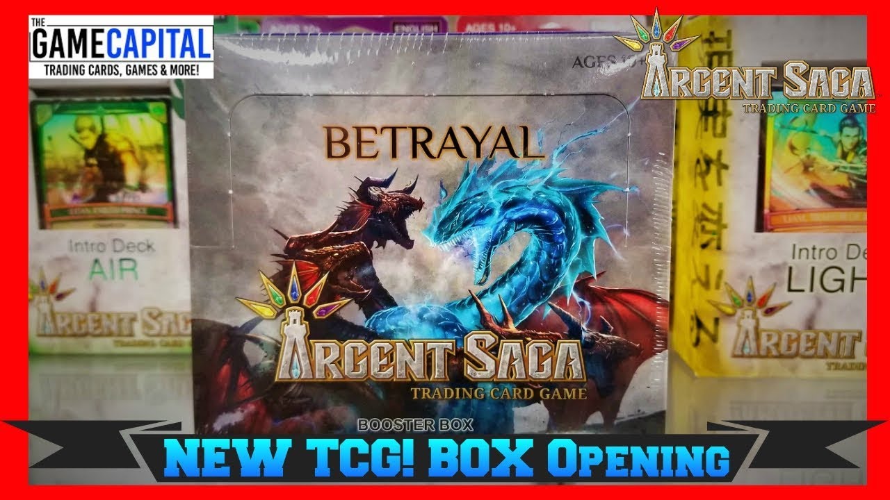 Argent Saga Betrayal Booster BOX Opening - BRAND NEW TRADING CARD GAME!