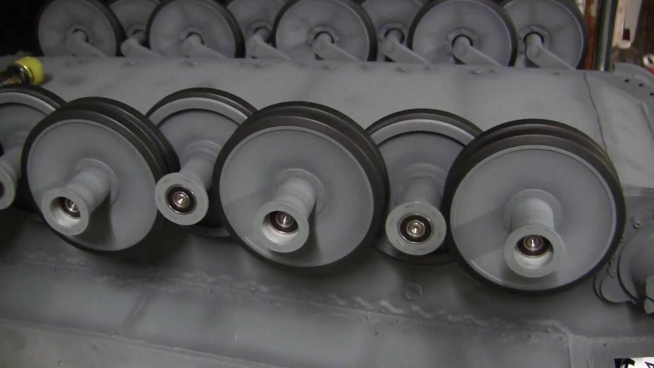 RC 1/6th scale Armortek Early Production Tiger video #4 (Road wheel assembly)