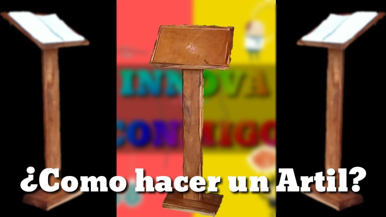 Como hacer un podio de madera