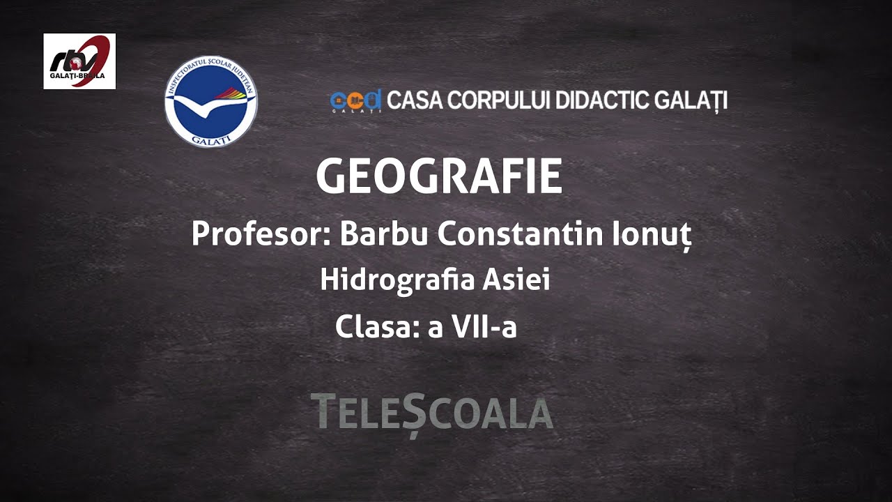 Geografie - Clasa a 7-a -Hidrografia Asiei
