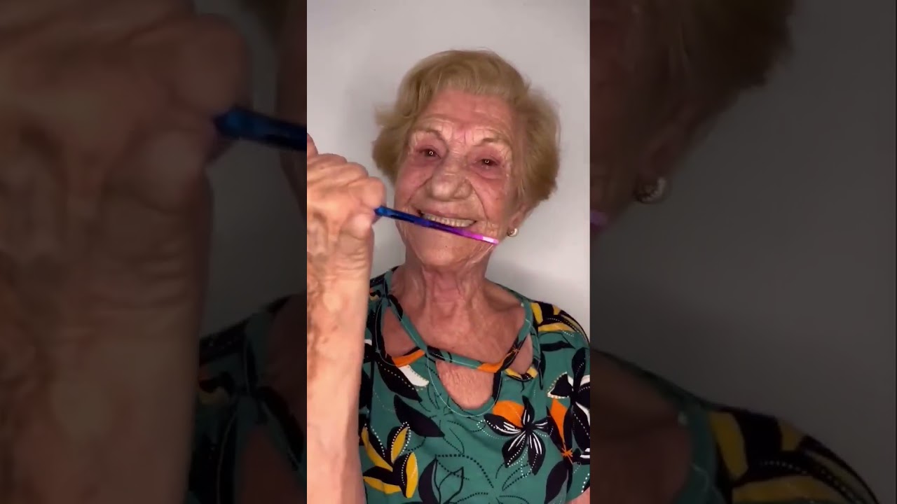 grandmamakeup#makeup#grandma#creepymakeup
