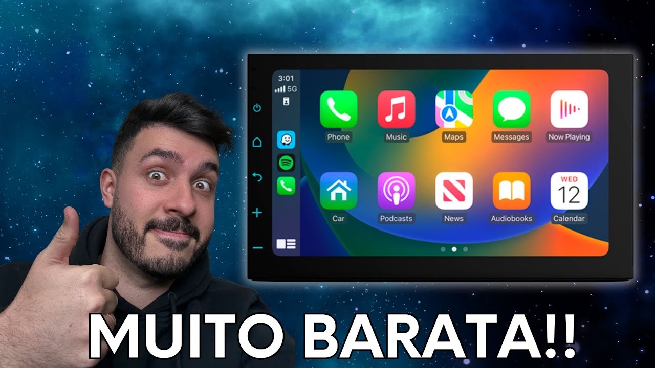 A MELHOR MULTIMIDIA CUSTO BENEFÍCIO!! Muito boa e BARATA! Com CarPlay e Android Auto!