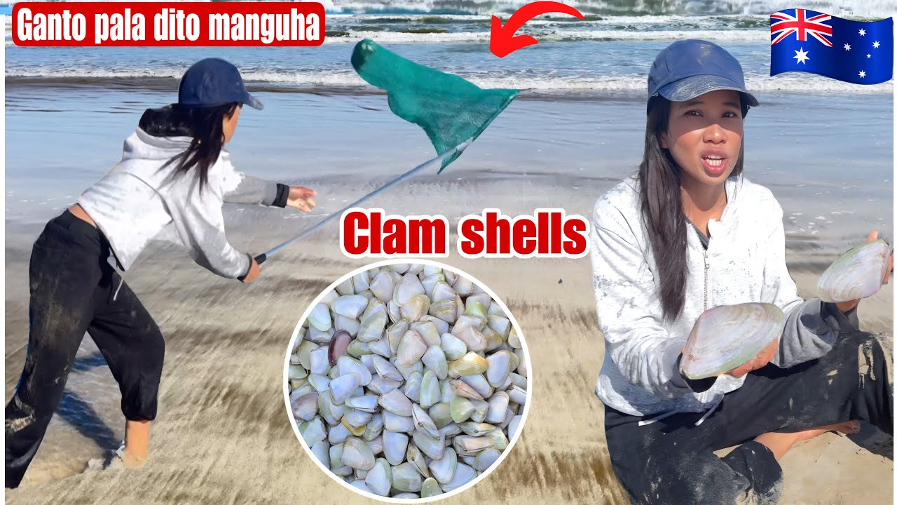 Catching Clams Shell In Australia😲For The First Time|Ang Dami Pala Nila Dito