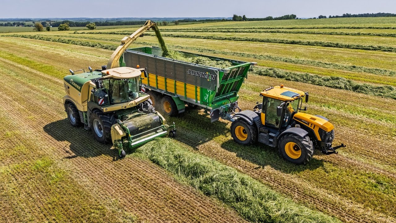 Zbiór zielonek 2025 - Kombinat Rolny Kietrz | Krone, JCB, John Deere, Deutz-Fahr