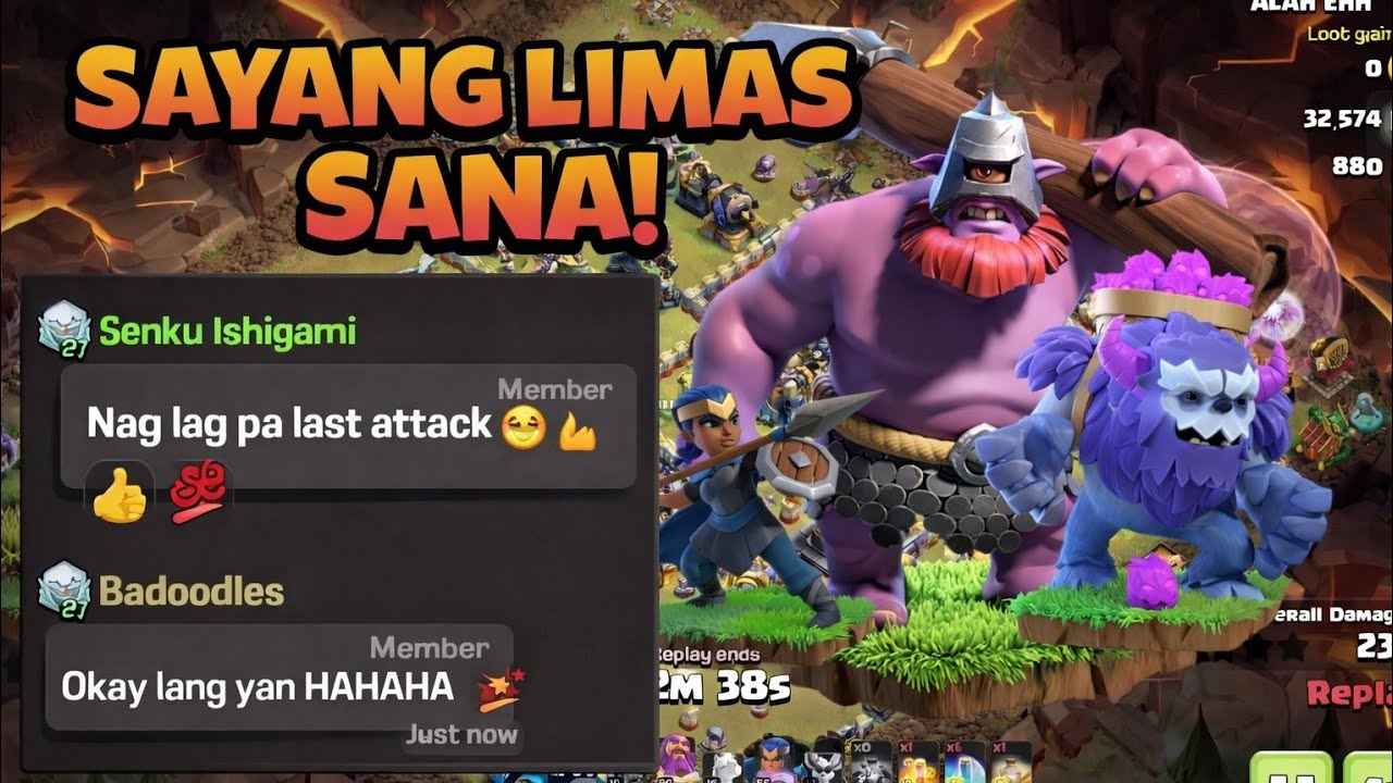Thrower + Yetti attack! Limas sana sa MAGIC SARAP SUPER! #coc