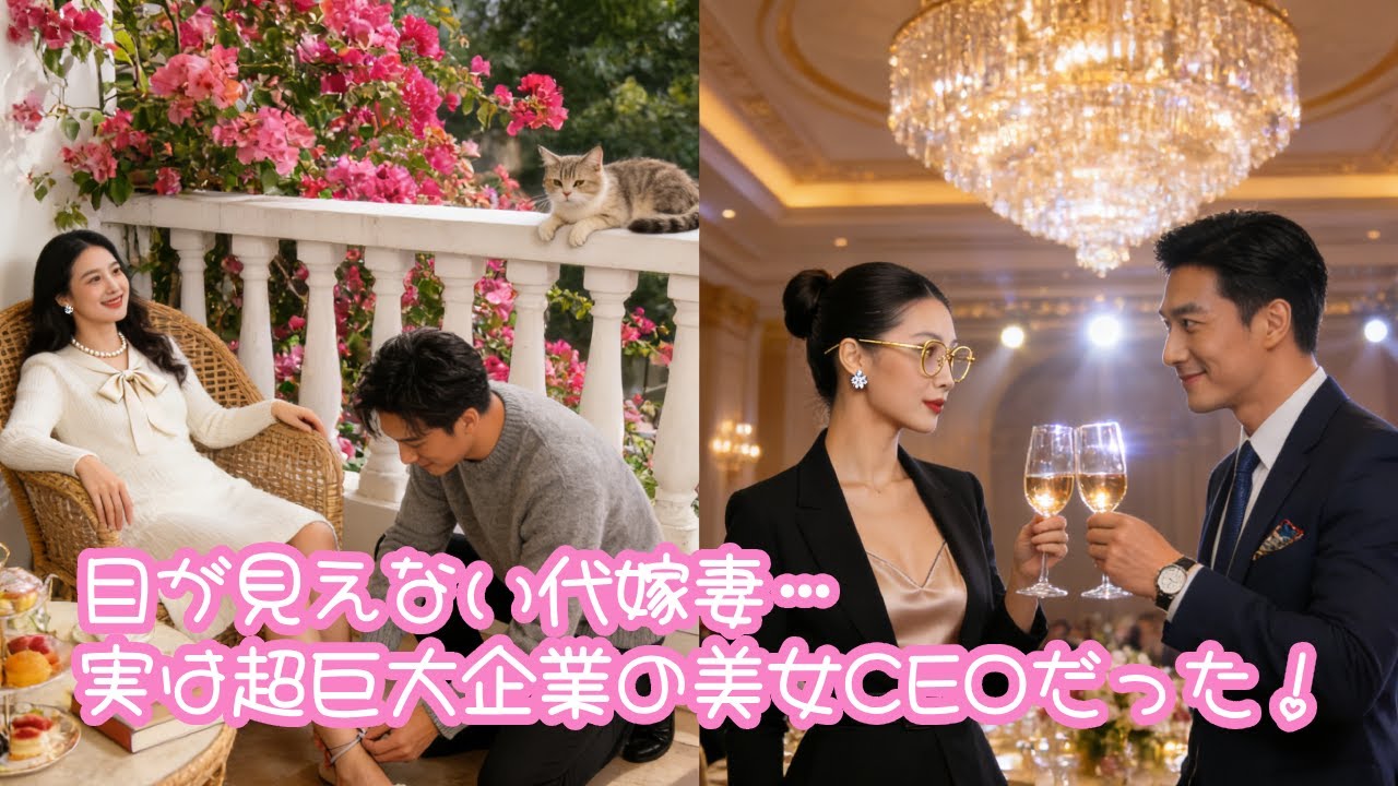 目が見えない代嫁妻…実は超巨大企業の美女CEOだった！離婚届を突きつけた夫が、彼女の“もう一人の姿”に狂愛する修羅場！😱#短編ドラマ#日本語字幕 #中国ドラマ #cdrama #人気短編ドラマ #恋愛