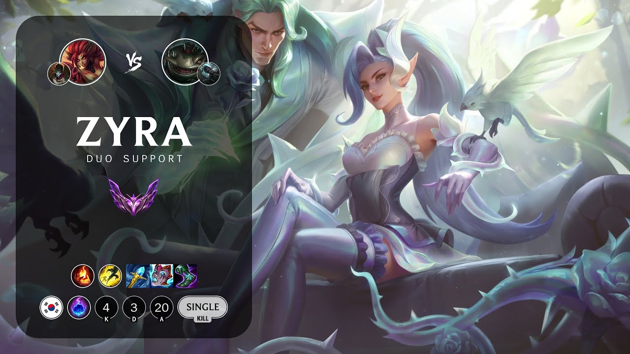 Zyra Support vs Tahm Kench - KR Master Patch 14.1