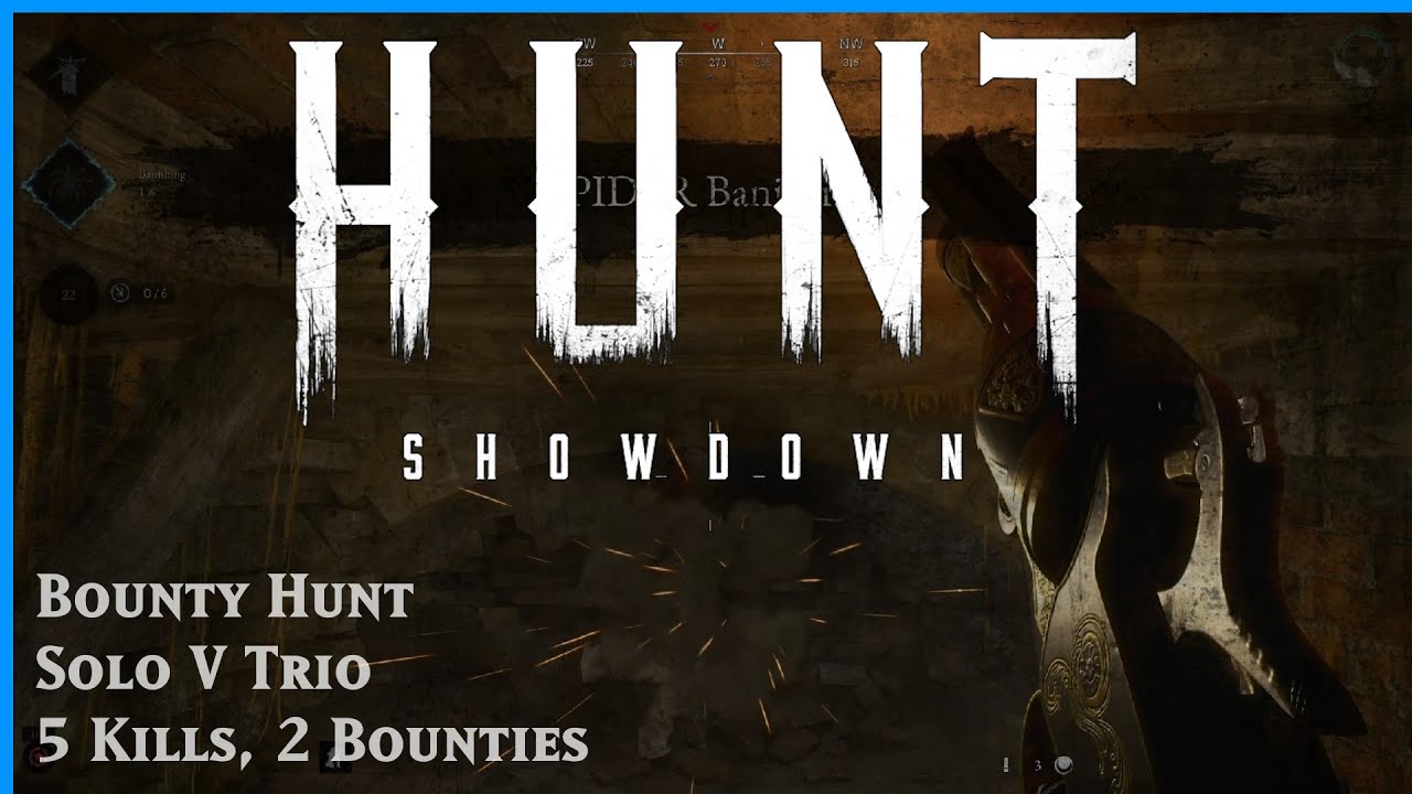 Hunt Showdown Full Game No Commentary - Solo v Trio - 5 kills 2 Bounties - PBC boys