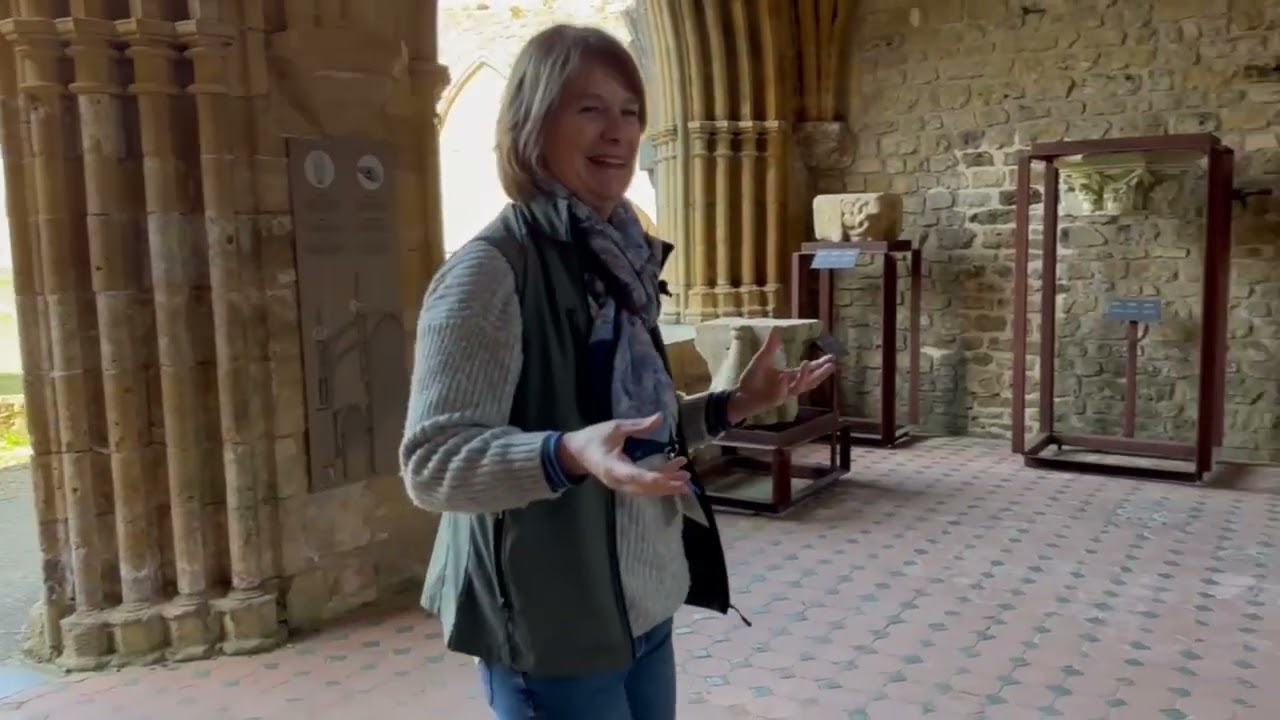 Fin de la visite du site de l'Abbaye d'Orval en compagnie de Véronique