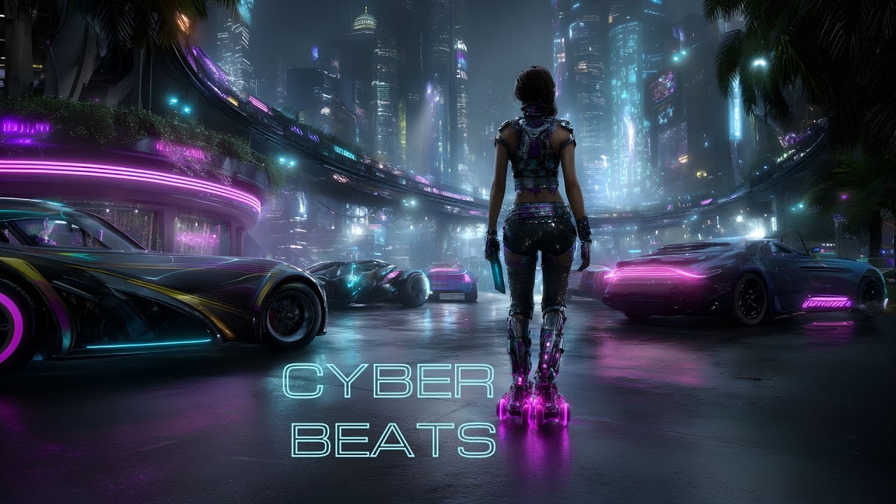 Cyber Skater - Neon Pulse | 2 Hours of Cyberpunk Ambient Beats to Code, Create, and Drift