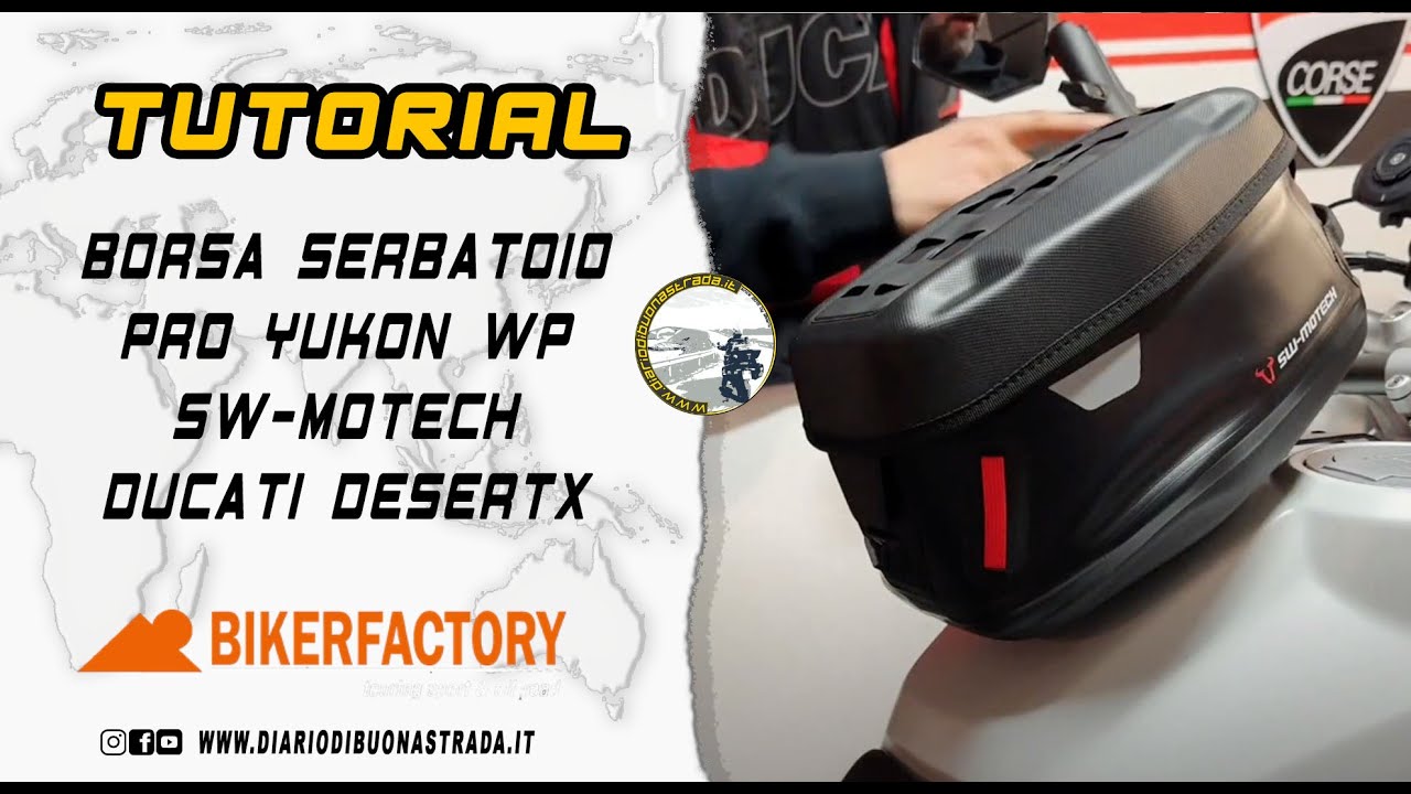 TUTORIAL ⚙️: BORSA SERBATOIO PRO YUKON WP SW-MOTECH DUCATI DESERTX