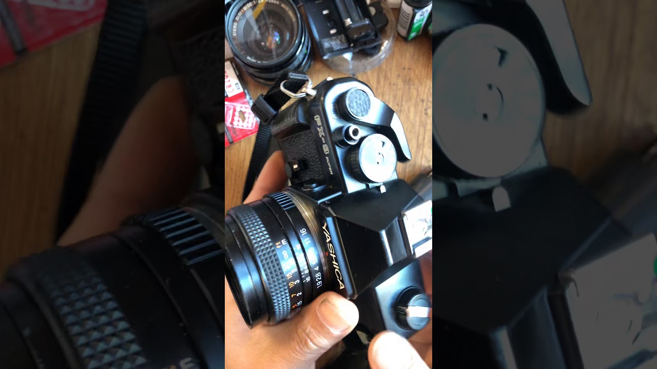 Yashica fx-3 super fx3 super operation video 야시카 fx-3 fx3 슈퍼 카메라 사용법 필름 넣는 법