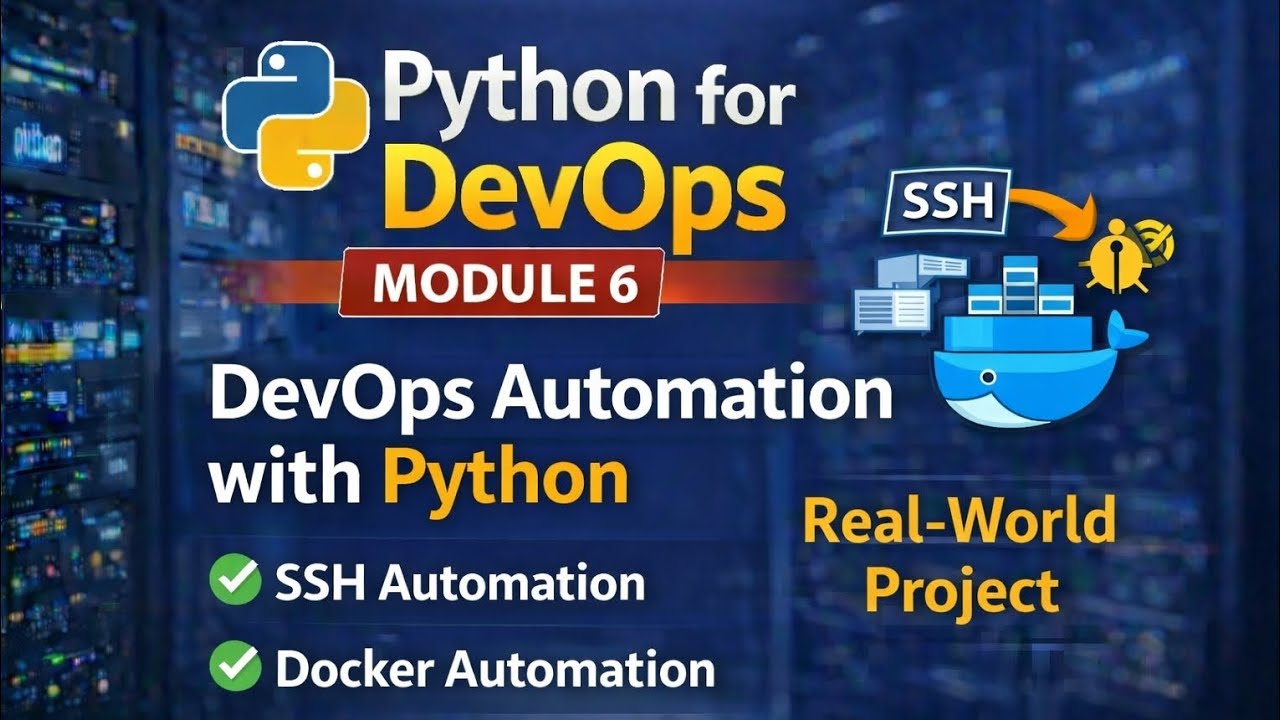 DevOps Automation with Python | SSH + Docker Real-World Project | Module 6