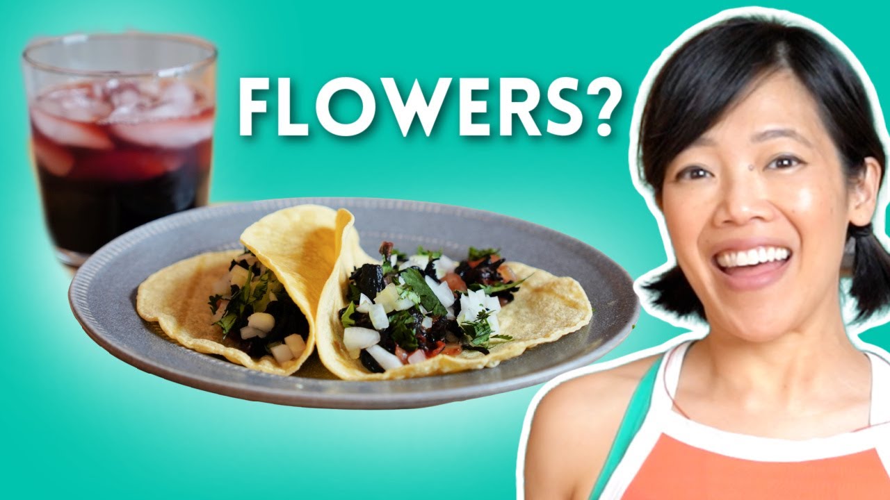 I Made Tacos Out Of Flowers? | Hibiscus Flower Tacos & Agua Fresca Jamaica