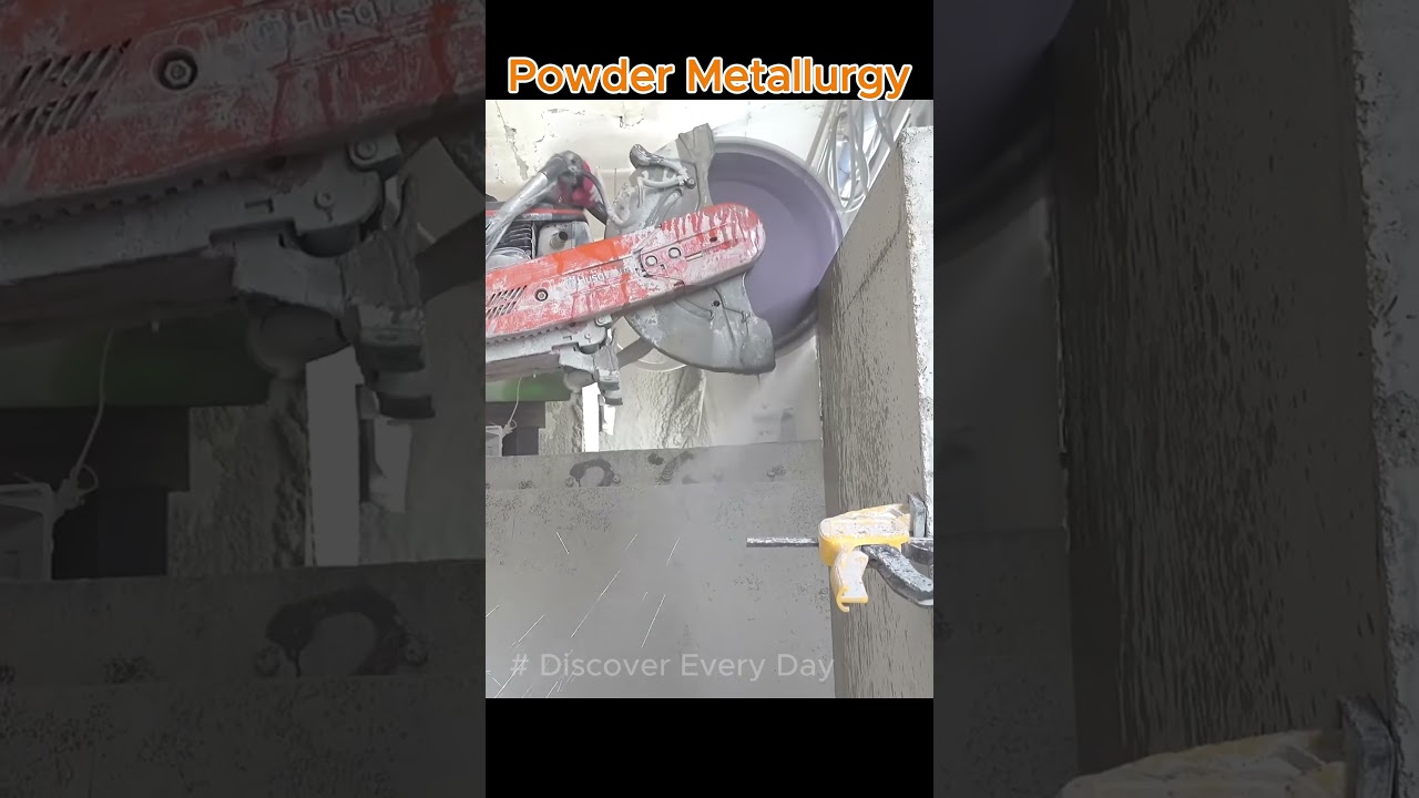 Powder Metallurgy - Hard material cutting method #powdermetallurgy #discovereveryday #technology