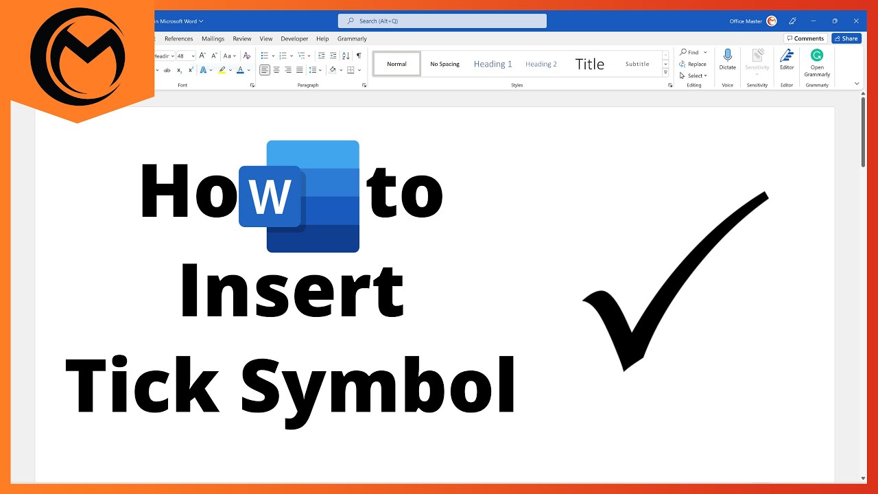 Как вставить символ галочки в Microsoft Word