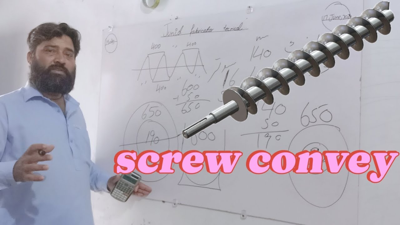 screw conveyor banane ka tarika 👍