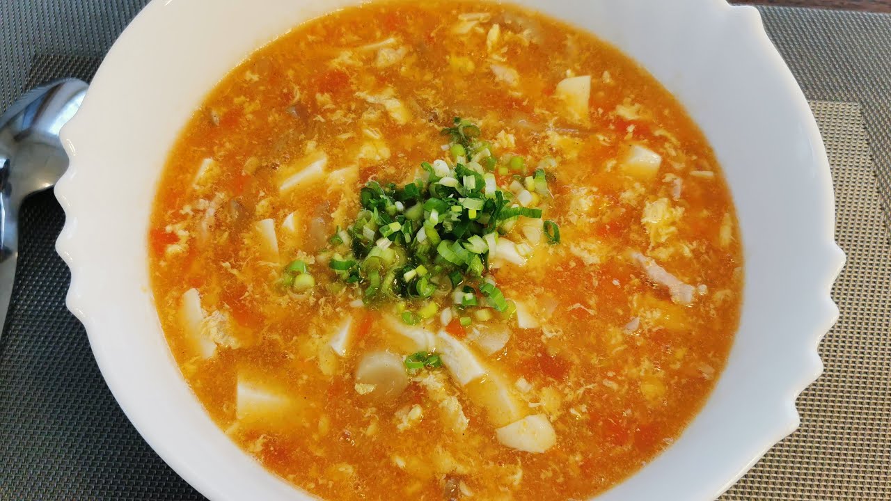 Délicieuse recette chinoise 🇨🇳 Soupe de tofu aux pleurotes !