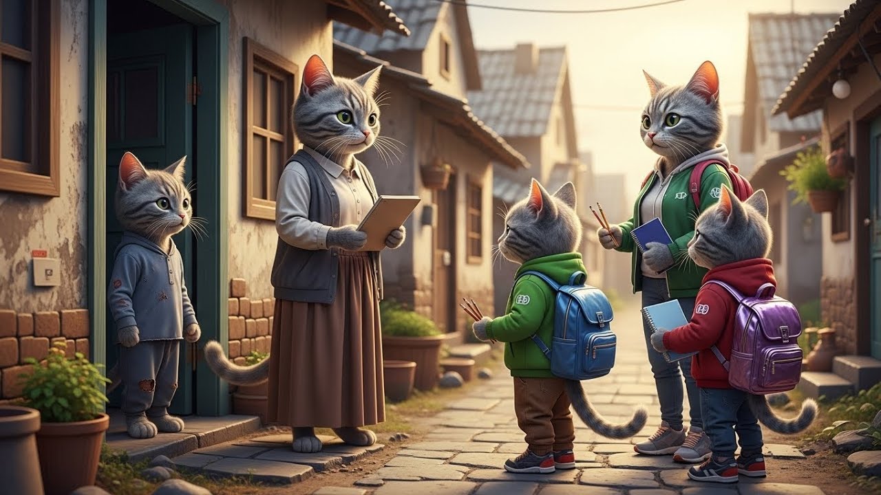 The Poor Mama Cat and Her Clever Son
