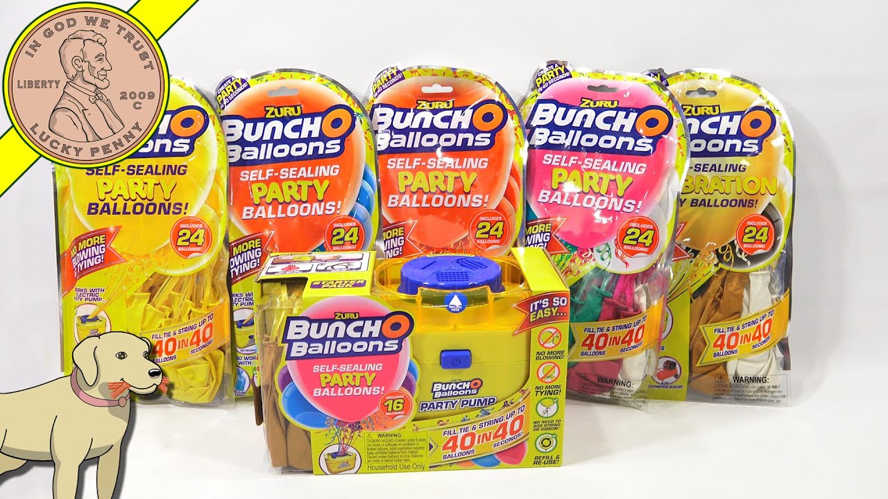 Zuru Bunch O Balloons Party Pump Self-Sealing Party Balloons