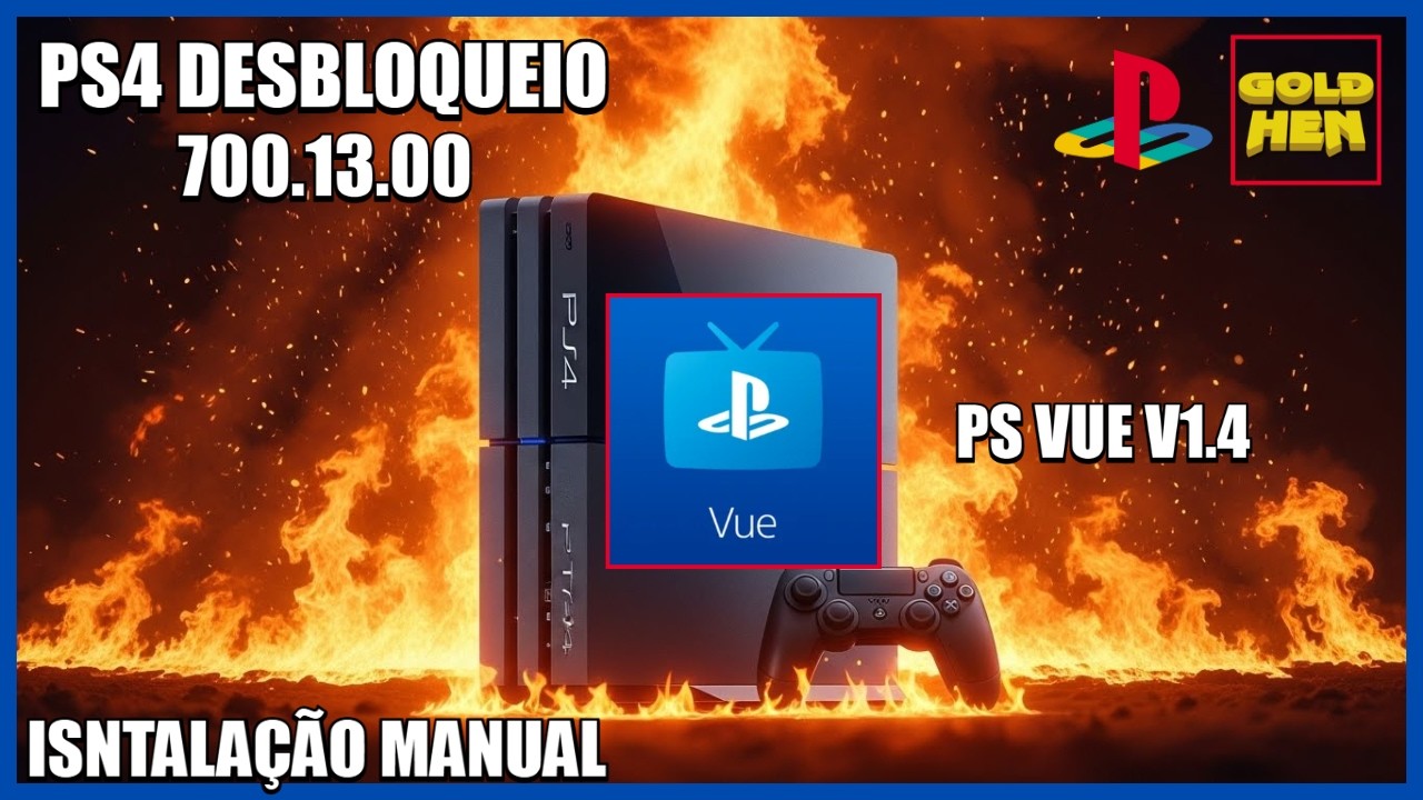 INSTALAÇÃO MANUAL PS VUEAFTER FREE 1.4 PELO SET VUE UPDATE NO PS4 7.00-13.00