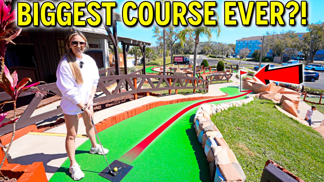 Playing One of the BIGGEST Mini Golf Courses Ever!