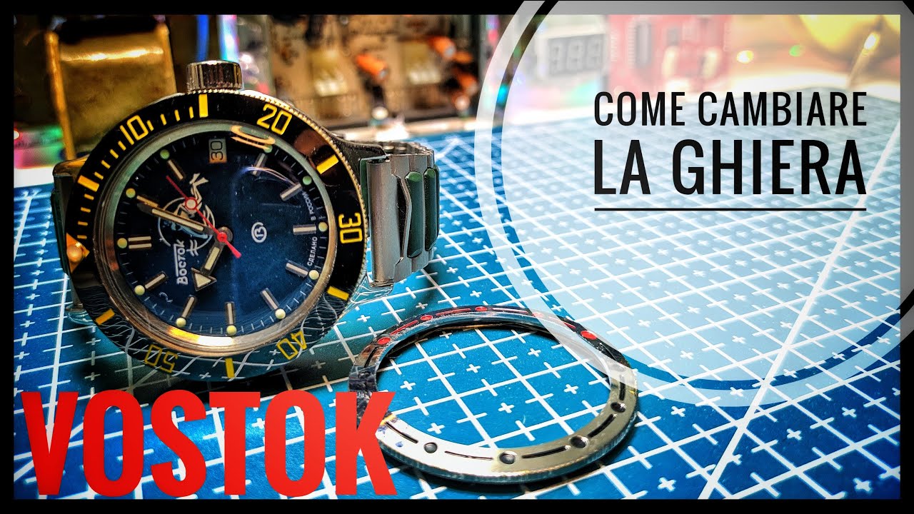 Tutorial: come cambiare la ghiera di un vostok! utilizzo una ghiera MOD. Orologi moddati watch