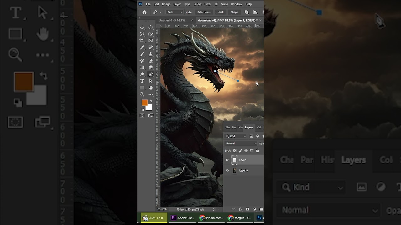 Create Realistic Flame Effect in Photoshop🔥 