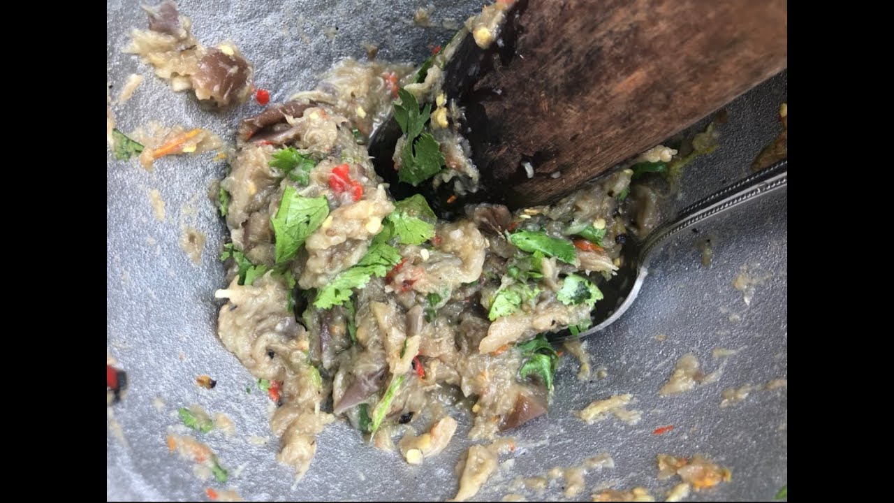 Jaew Mak Keua- Lao Spicy Eggplant dip