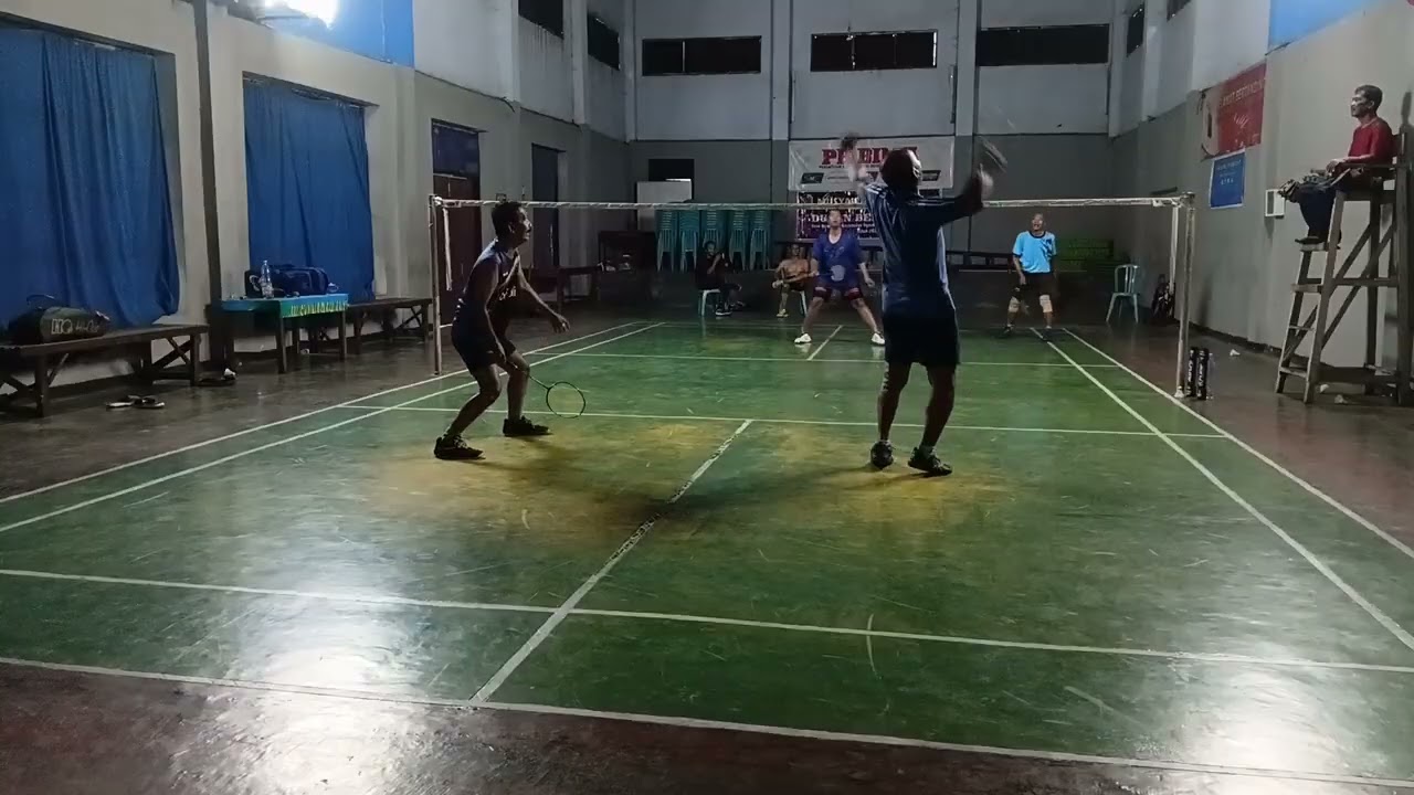 Bayu / Didik jm vs Yudi / Supriadi || badminton hiburan pagi